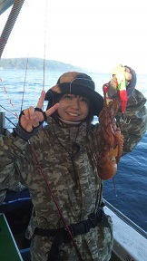 明石タコ釣りで真蛸釣果