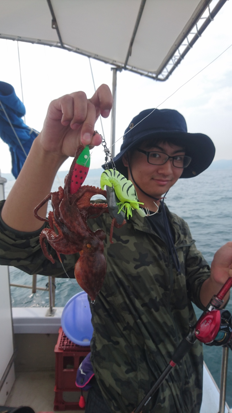明石の江井ヶ島港 タコエギ・スッテでマダコ釣果