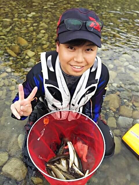 和歌山県古座川町の友釣りで鮎釣果