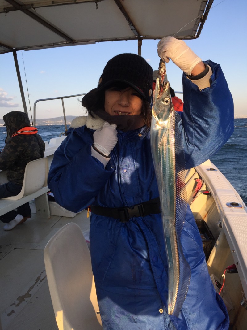 船タチウオ釣行!!