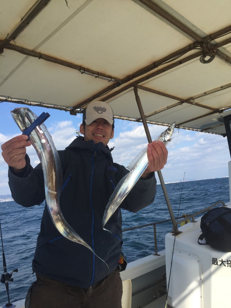船タチウオ釣行!!