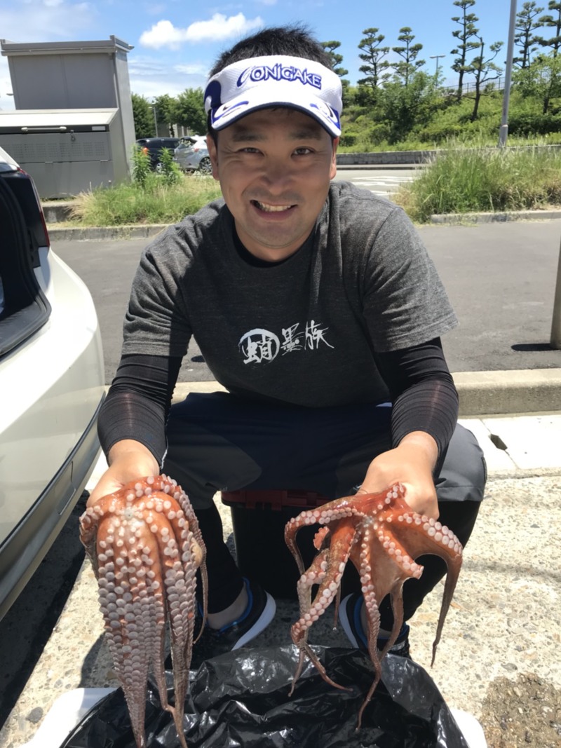 人生初タコ!初船酔い?