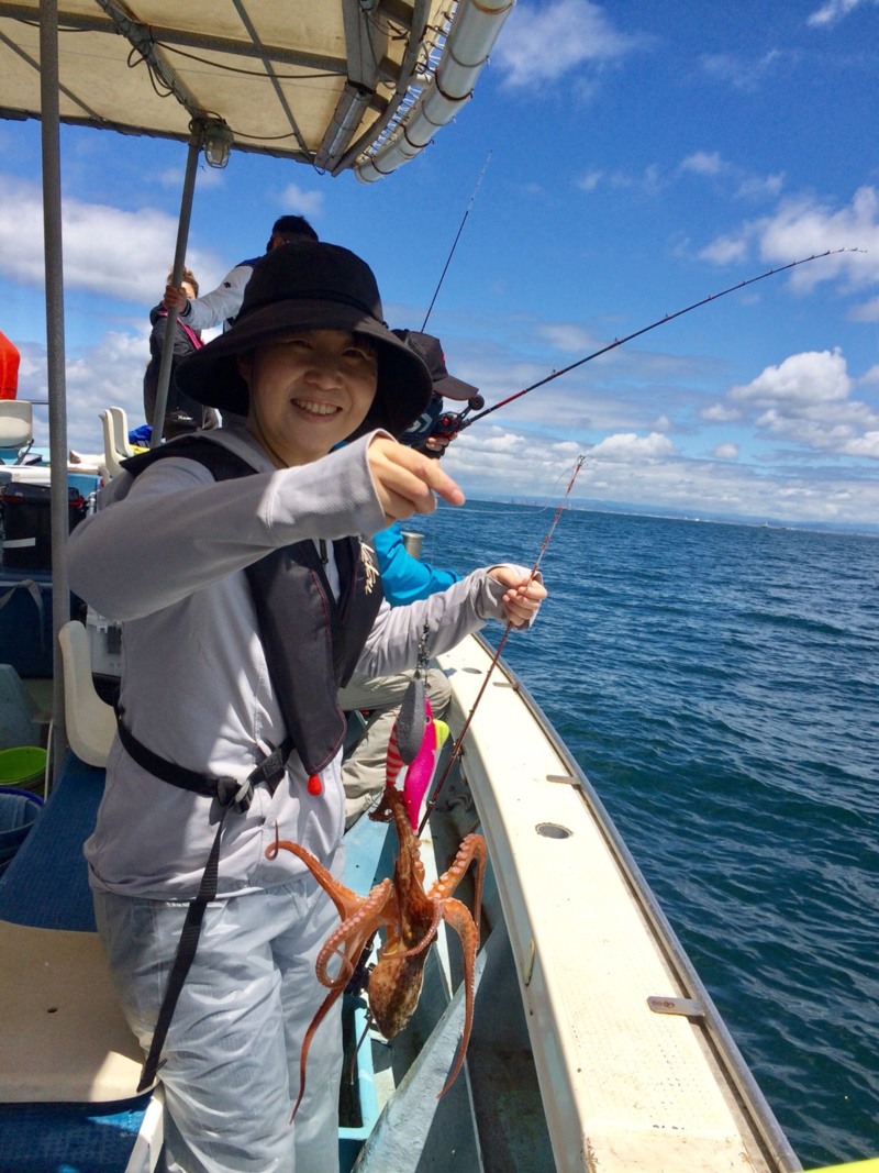 初船タコ釣り!!