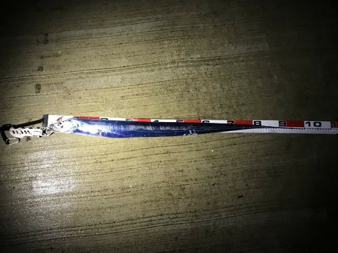 タチウオ ワインド(ショアテンヤ)釣行1