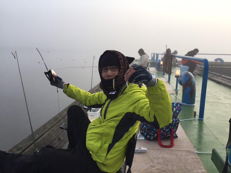 滋賀県余呉湖でわかさぎ釣り!これからに期待!