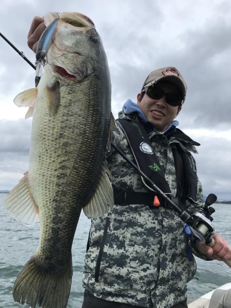 琵琶湖で早春のバスフィッシング釣果