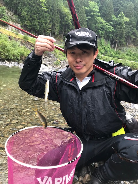 天川 鮎釣り