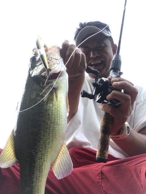 布目ダムのバス