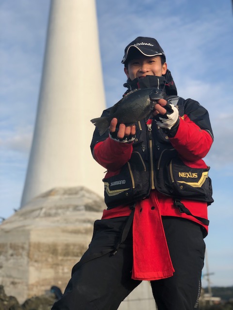 あの!平和さんもあがった磯で!