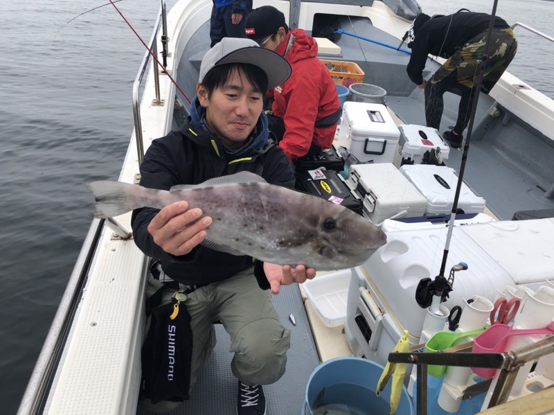 和歌山県加太沖OCEANSの船釣りでカワハギ釣果