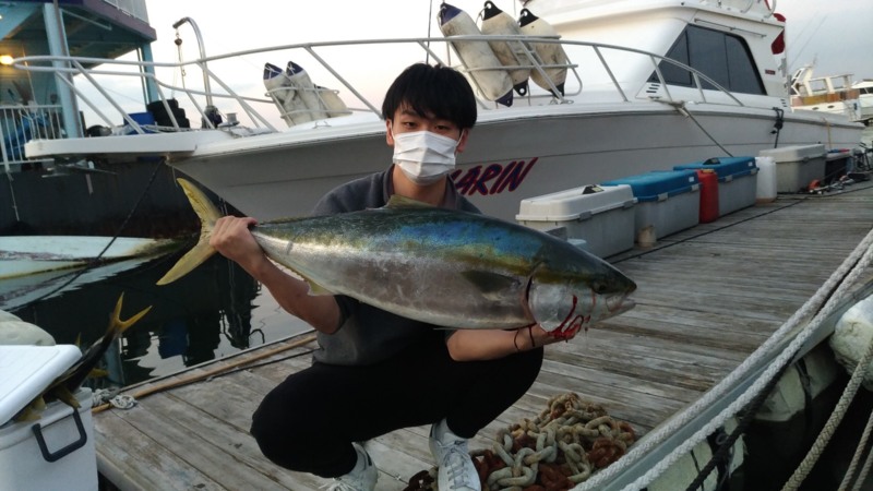 和歌山県エムズジャークの船釣りでハマチ・メジロ・ブリ釣果