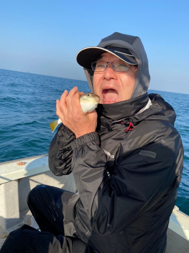 兵庫県姫路神孝丸の船釣りでショウサイフグ釣果