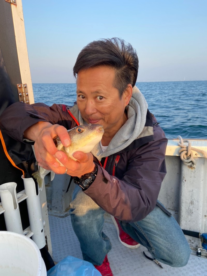 兵庫県姫路神孝丸の船釣りでショウサイフグ釣果