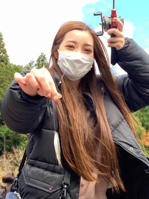 兵庫県丹波市長谷大池の淡水でワカサギ釣果