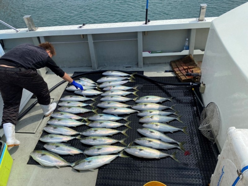 兵庫県南淡路市沼島盛漁丸の船釣りでハマチ・メジロ釣果
