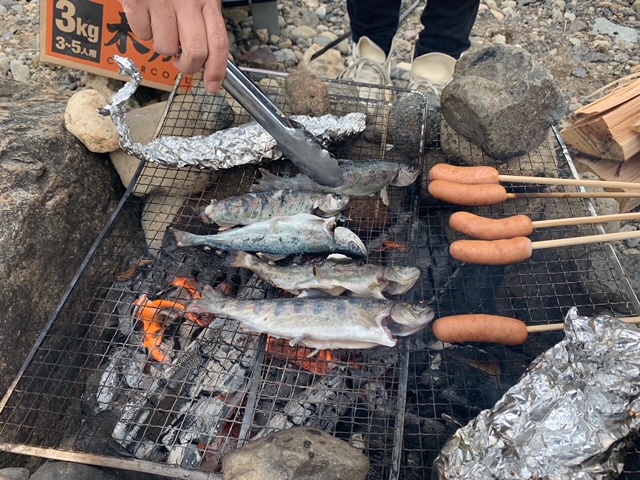 兵庫県の小柿渓谷放流釣場でアマゴ釣果