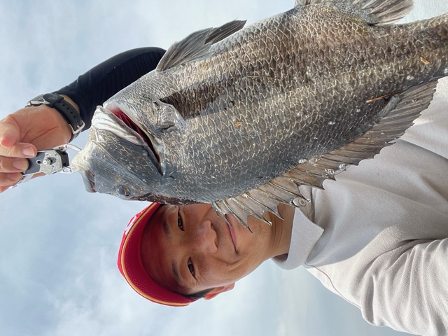兵庫県久保渡船の波止釣りでチヌ釣果