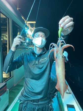 福井県小浜福丸の船釣りでケンサキイカ釣果