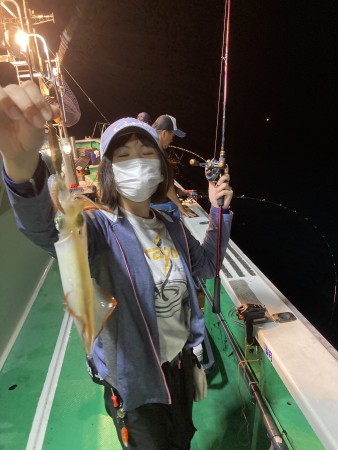 福井県小浜福丸の船釣りでケンサキイカ釣果