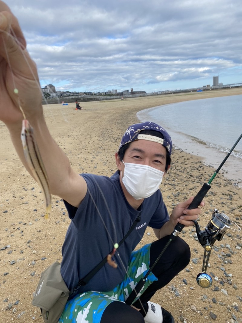 兵庫県大蔵海岸の投げ釣りで真鯛・コチ・ベラ釣果