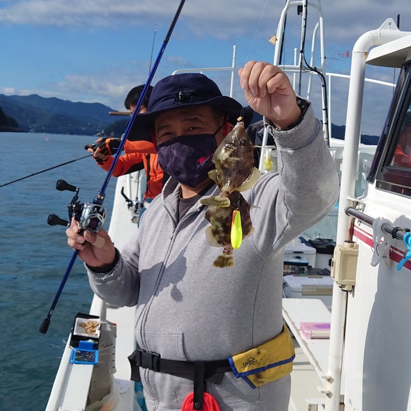 徳島県阿南市伊島近海 水天丸の船釣りでカワハギ釣果