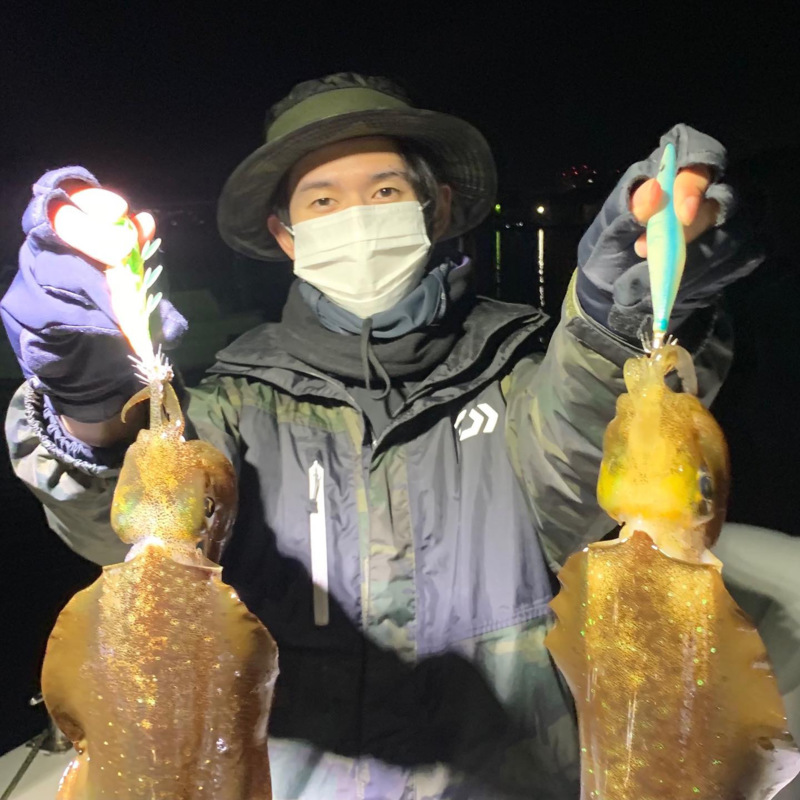和歌山県南紀のボートエギングでアオリイカ釣果