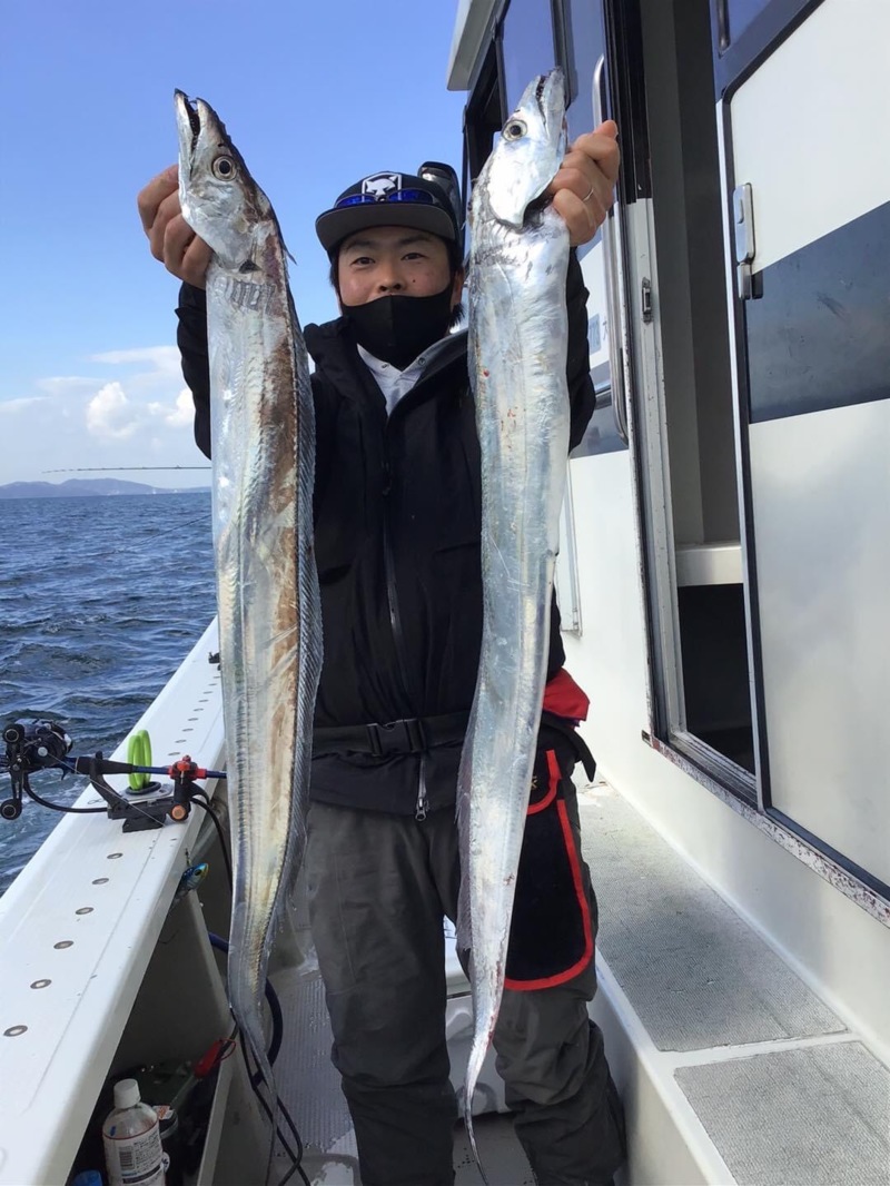 大阪府泉佐野洲本沖 上丸の船釣りでタチウオ釣果