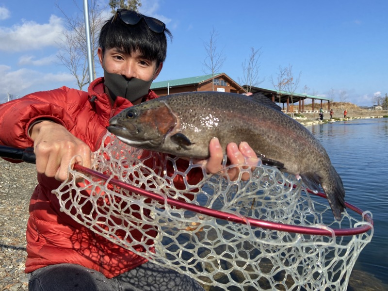 滋賀県のフィッシングパーク高島の泉でニジマス・イワナ釣果