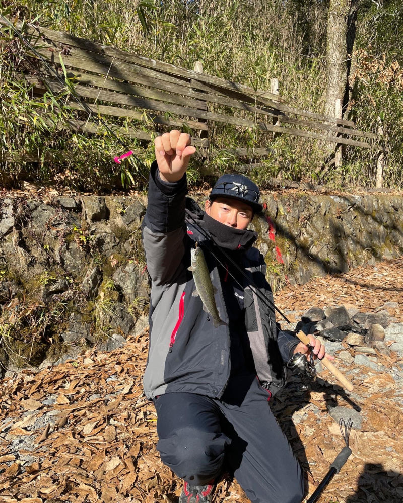 大阪府 芥川マス釣り場の管理釣り場でマス釣果