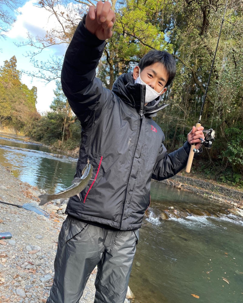 大阪府 芥川マス釣り場の管理釣り場でマス釣果