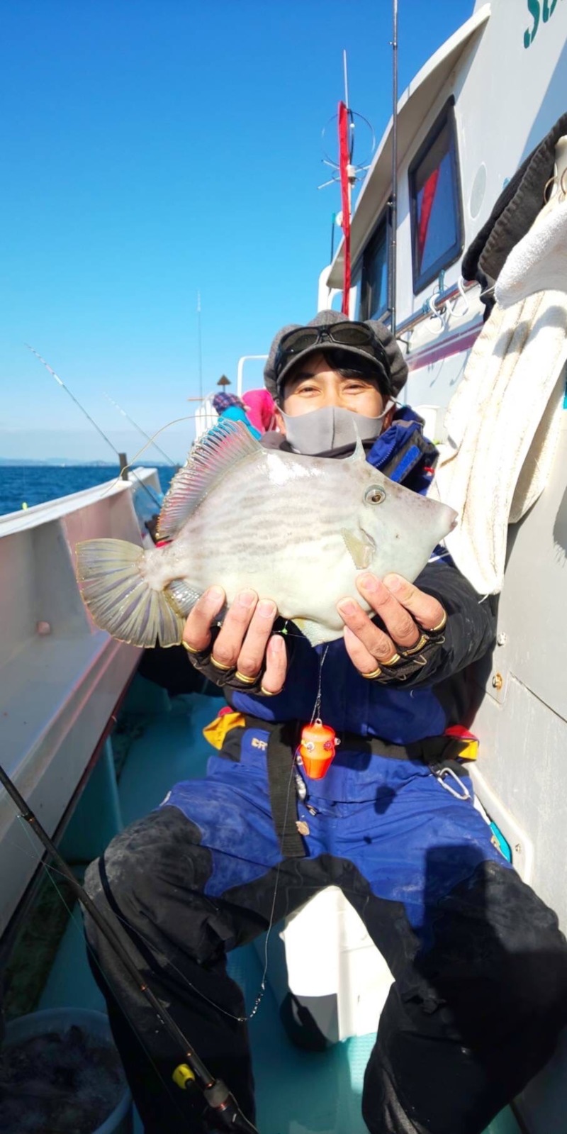 徳島県阿南市 水天丸の船釣りでカワハギ釣果