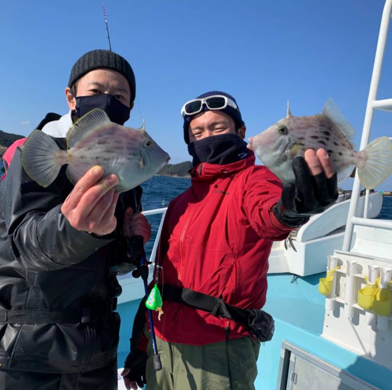 徳島県阿南市 水天丸の船釣りでカワハギ釣果