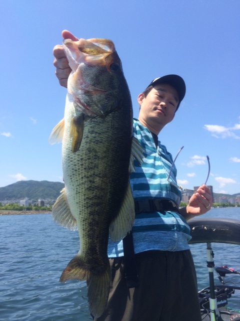 琵琶湖でルアー・ブラックバス釣果|テキサス好調!!