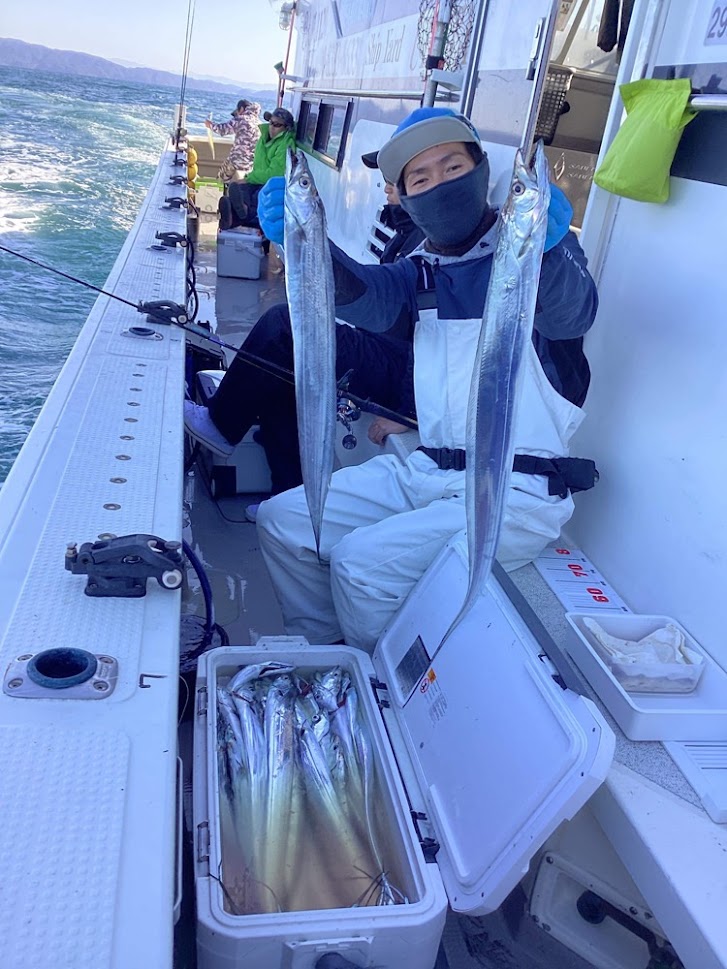 洲本沖で初テンヤタチウオ!