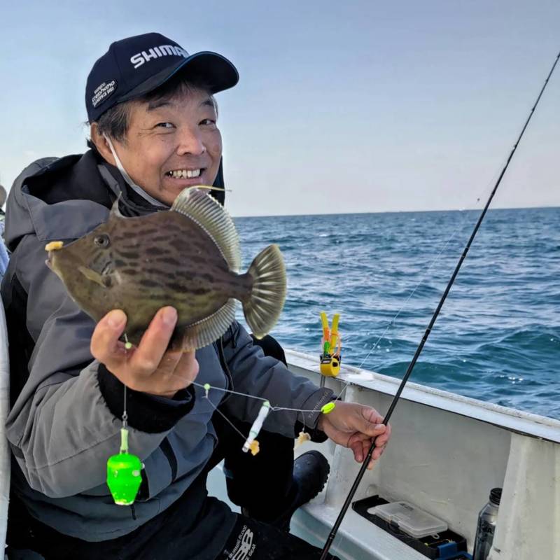 徳島県阿南市より船釣りでカワハギ釣果