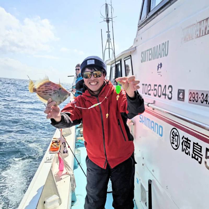 徳島県阿南市より船釣りでカワハギ釣果