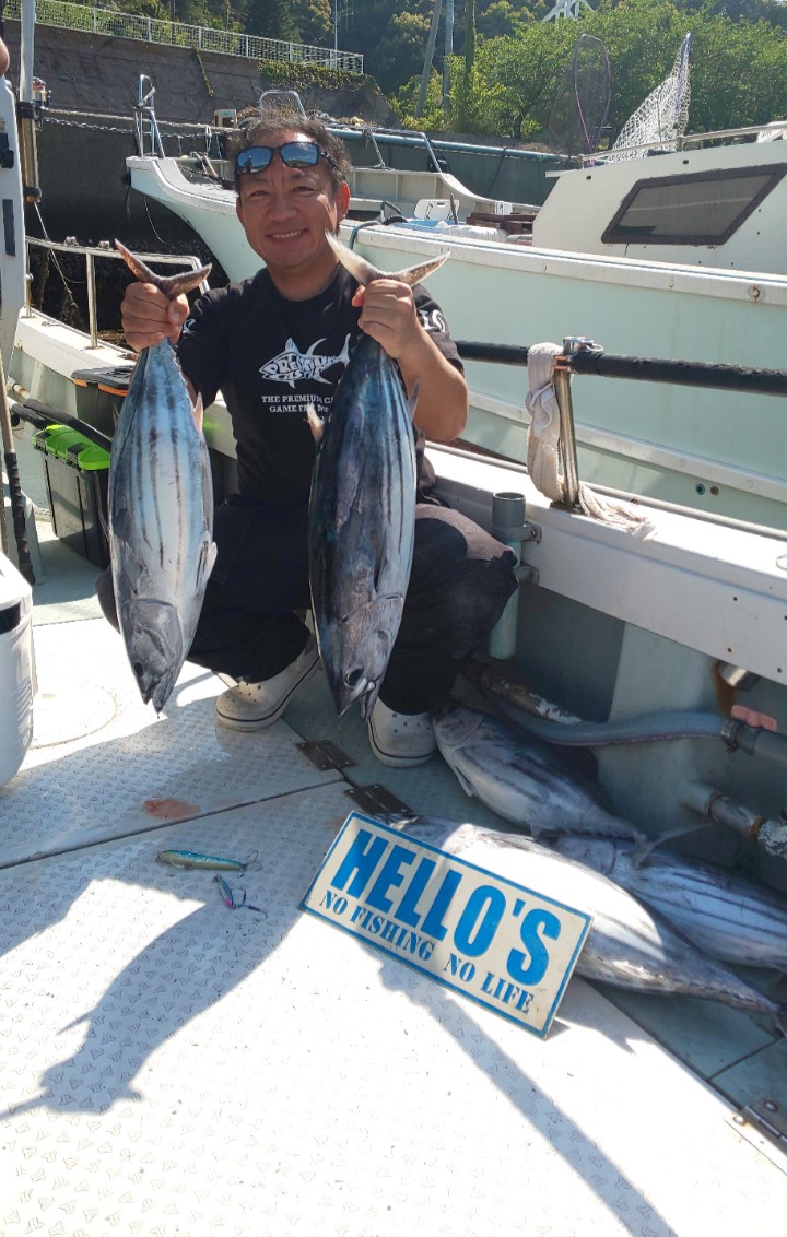 三重県熊野灘オフショアキャスティングでカツオ釣果