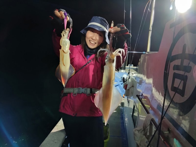 福井県小浜の丸吉丸でイカメタル釣果