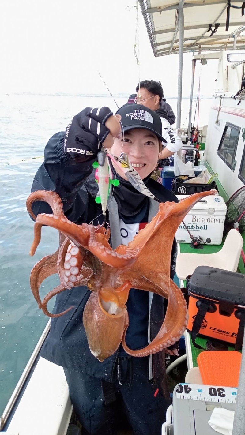 明石の丸松乗合船からタコエギでマダコ釣果