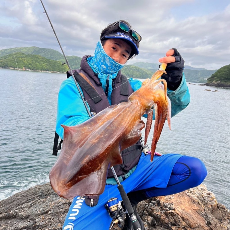 三重県にエギングへ。アオリイカの釣果