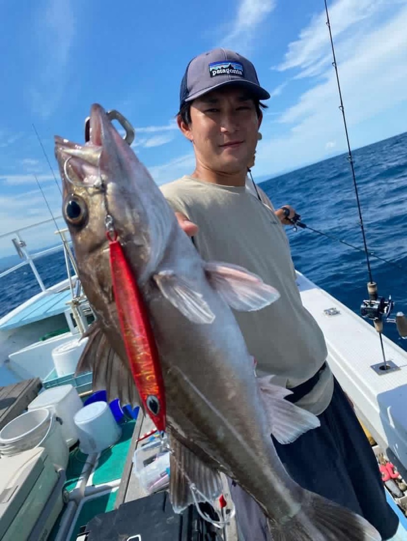 富山湾でアカムツジギング!