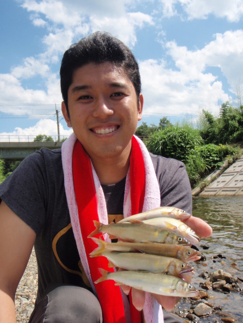 【滋賀県】知内川・淡水ウキ釣り、鮎200匹釣果