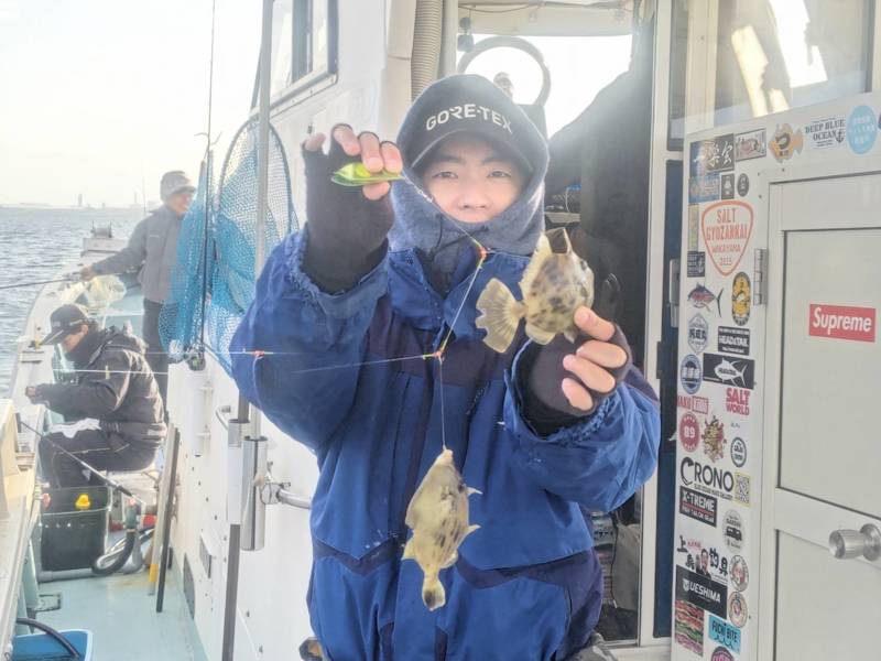 心も体もペッタンコのカワハギ