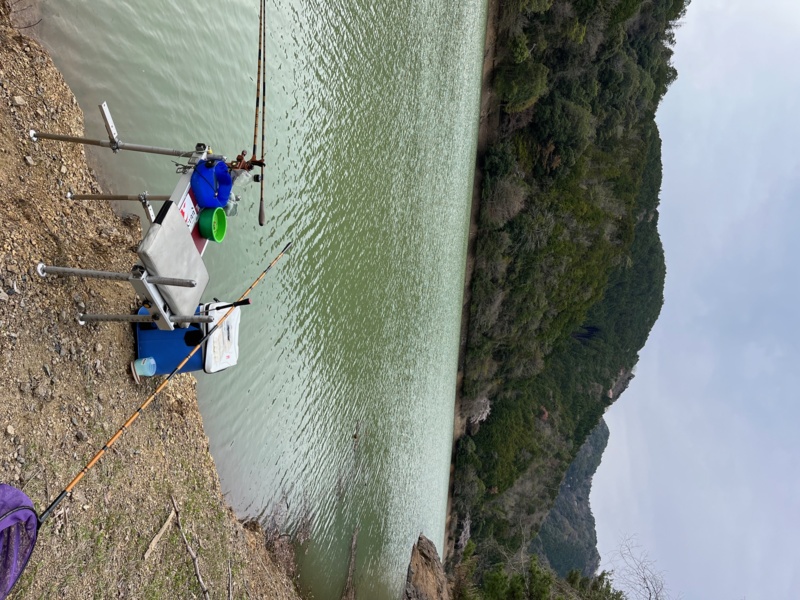 大杉ダムでへら釣り