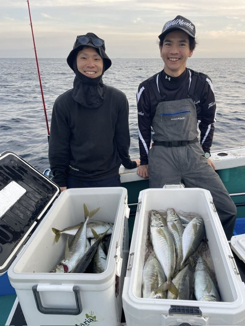 シーズン終盤のジャンボアジ釣り