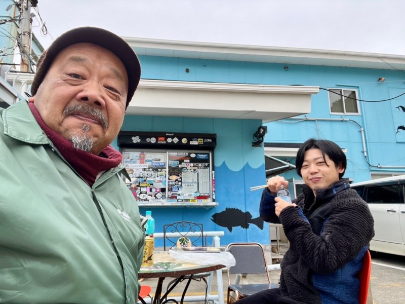 小島養魚場でシマアジングにチャレンジ