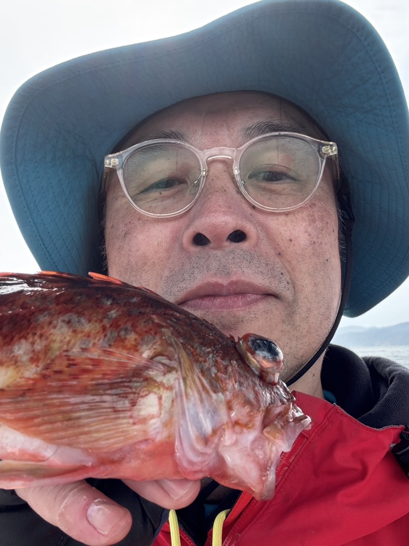 大きなアジを狙っての五目釣り