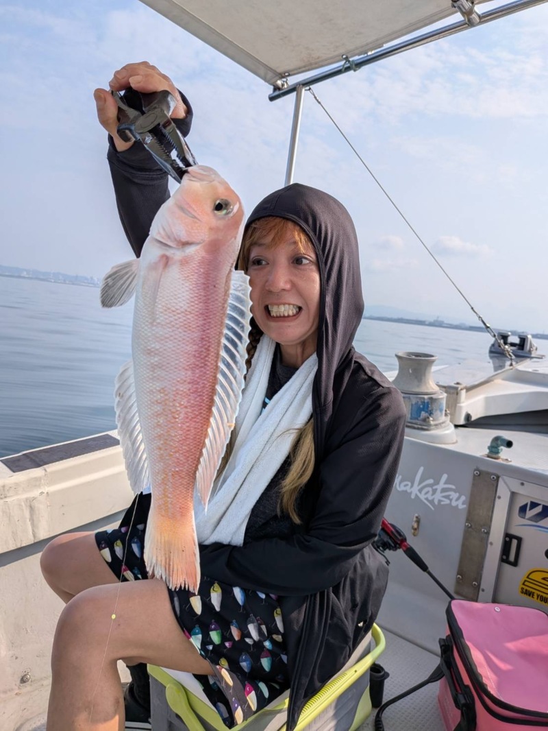 和歌山県沖「清花丸」エサ釣りでシロアマダイ釣果
