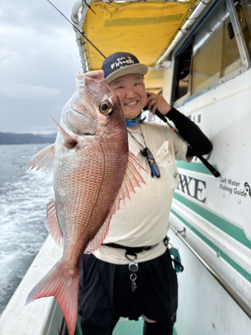兵庫県明石沖「ステイゴールド」タイラバで鯛釣果