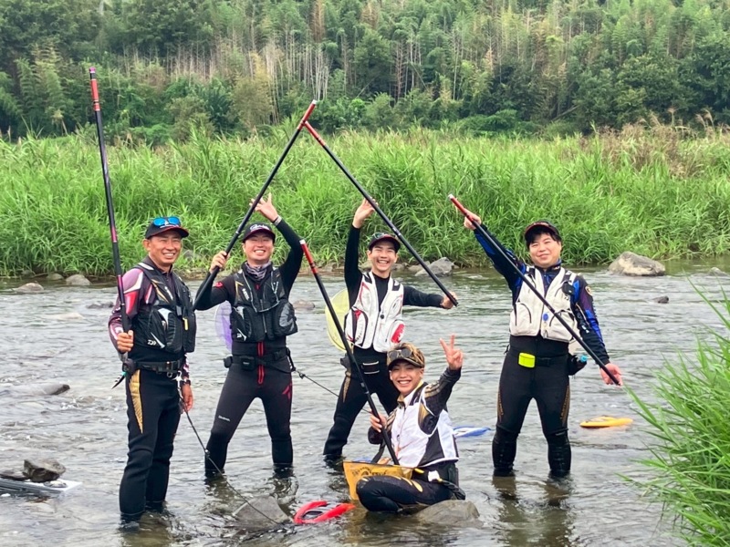 徳島県吉野川の友釣りで鮎釣果